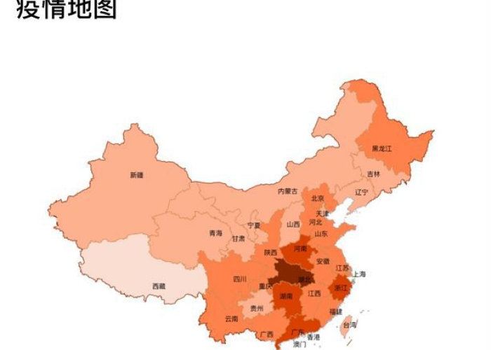 全国疫情的地图颜色的比例，全国疫情地图变白
