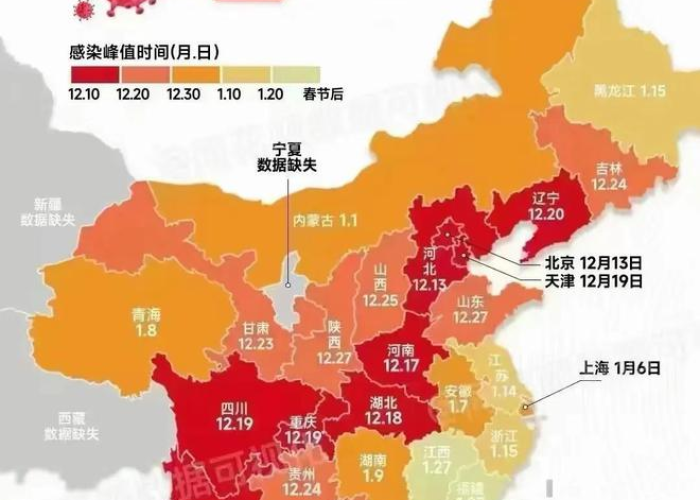 中国疫情下一个高峰期，2025年元旦病毒爆发